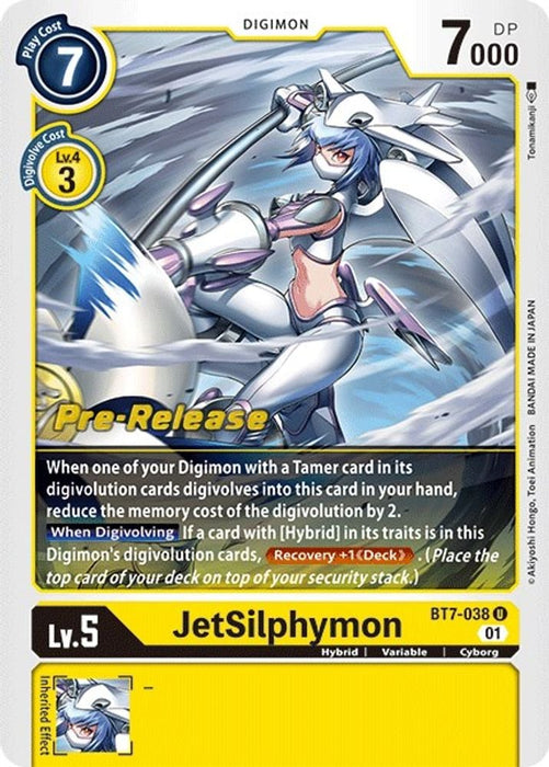 JetSilphymon (#BT7-038 U) (Next Adventure Pre-Release Cards) Near Mint Foil