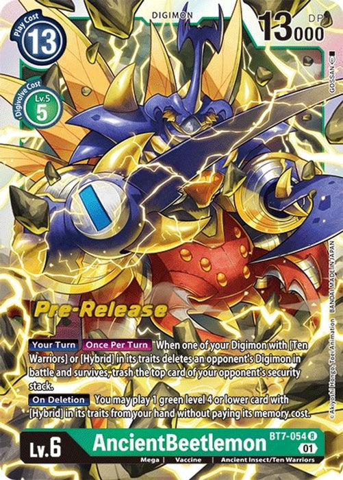 AncientBeetlemon (#BT7-054 R) (Next Adventure Pre-Release Cards) Near Mint Foil