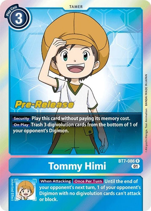 Tommy Himi (#BT7-086 R) (Next Adventure Pre-Release Cards) Near Mint Foil