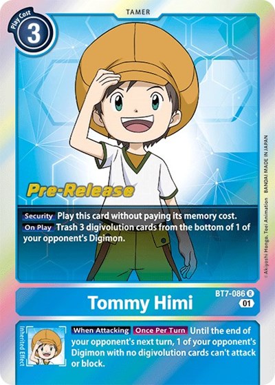 Tommy Himi (#BT7-086 R) (Next Adventure Pre-Release Cards)