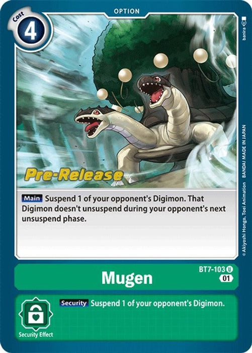 Mugen (#BT7-103 U) (Next Adventure Pre-Release Cards) Near Mint Foil