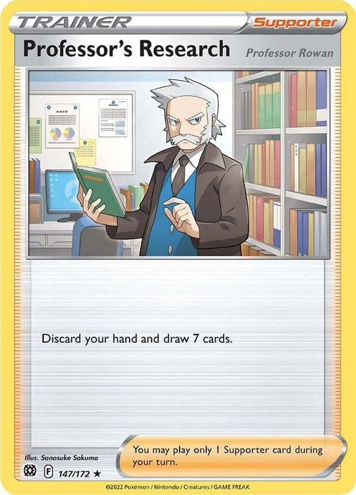 Professor's Research [Professor Rowan] - 147/172 (Non-Holo) (#147/172) (Deck Exclusives)