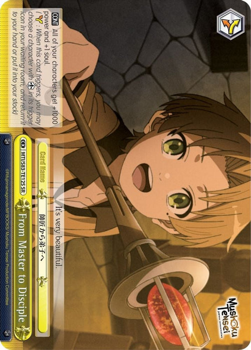 From Master to Disciple SR (#MTI/S83-TE12S SR) (Mushoku Tensei: Jobless Reincarnation) Near Mint