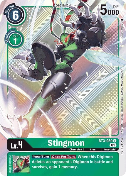 Image for Stingmon - BT3-050 (Official Tournament Pack Vol.4) (BT3-050 R) - Digimon Card Game