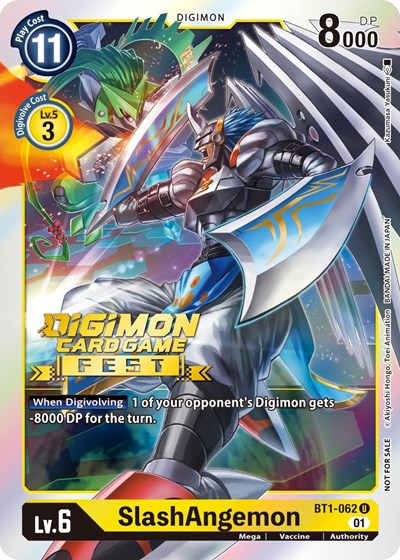 SlashAngemon Digimon Card Game Fest 2022 (#BT1-062 U) (Release Special Booster 1.0)