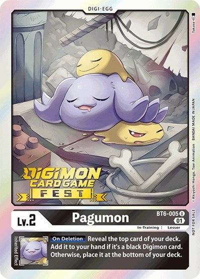 Pagumon Digimon Card Game Fest 2022 (#BT6-005 U) (Double Diamond)