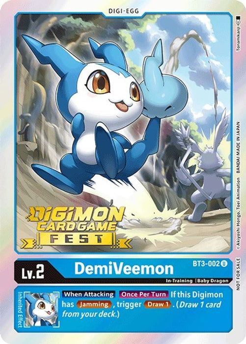 DemiVeemon - BT3-002 (Digimon Card Game Fest 2022) (#BT3-002 U) (Release Special Booster 1.0) Near Mint Foil