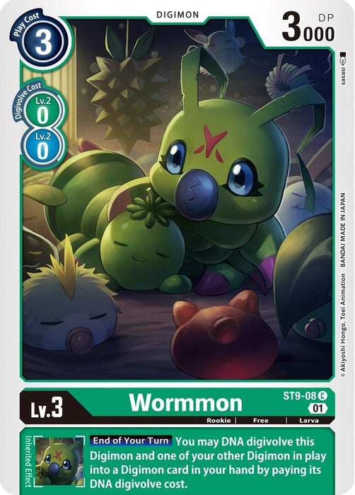 Wormmon (#ST9-08 C) (Starter Deck 09: Ultimate Ancient Dragon) Near Mint