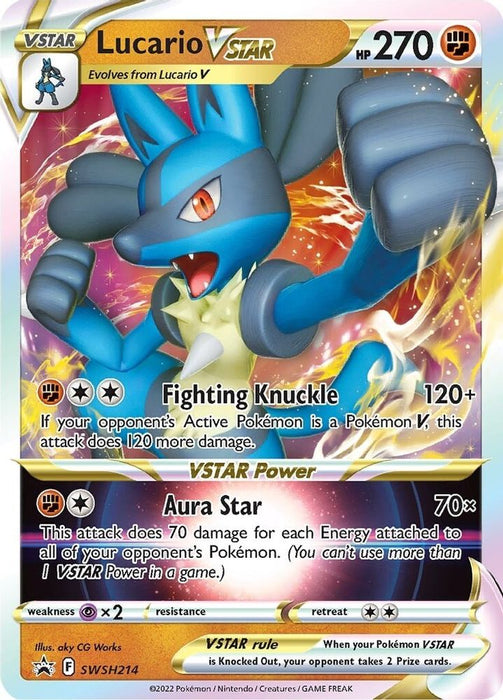 Lucario VSTAR - SWSH214 (#SWSH214) (SWSH: Sword & Shield Promo Cards) Near Mint Holofoil