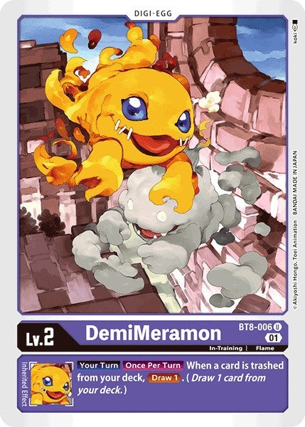 Image for DemiMeramon (BT8-006 U) - Digimon Card Game
