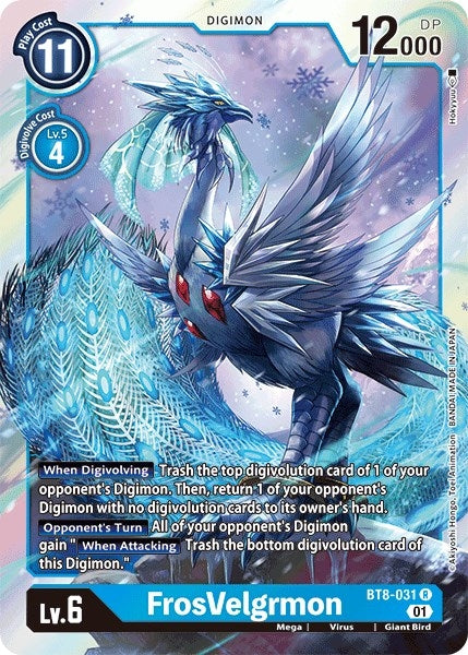 Image for FrosVelgrmon (BT8-031 R) - Digimon Card Game