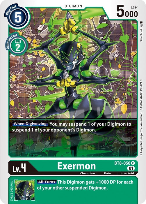 Image for Exermon (BT8-050 C) - Digimon Card Game