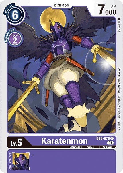 Image for Karatenmon (BT8-078 C) - Digimon Card Game