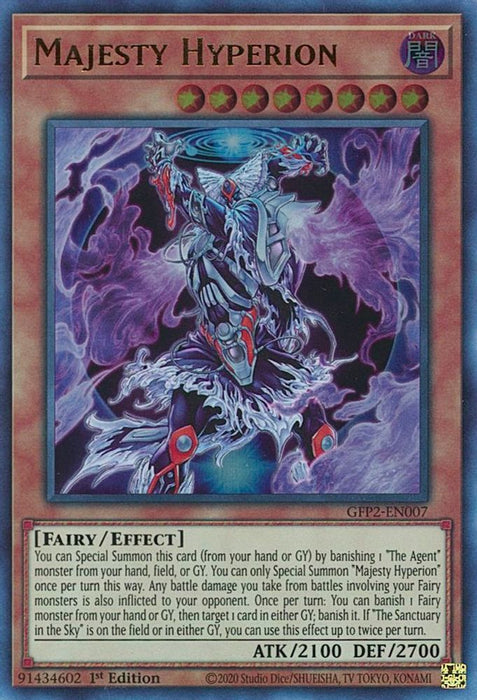 Majesty Hyperion (#GFP2-EN007) (Ghosts From the Past: The 2nd Haunting) Near Mint 1st Edition