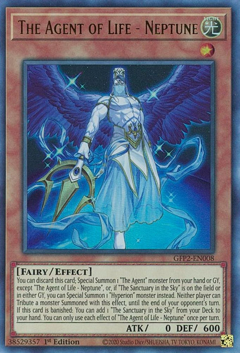 The Agent of Life Neptune (#GFP2-EN008) (Ghosts From the Past: The 2nd Haunting) Near Mint 1st Edition
