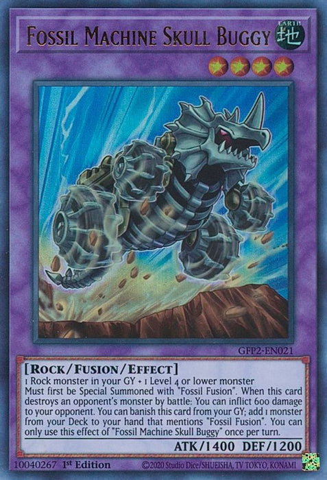 Fossil Machine Skull Buggy (#GFP2-EN021) (Ghosts From the Past: The 2nd Haunting) Near Mint 1st Edition