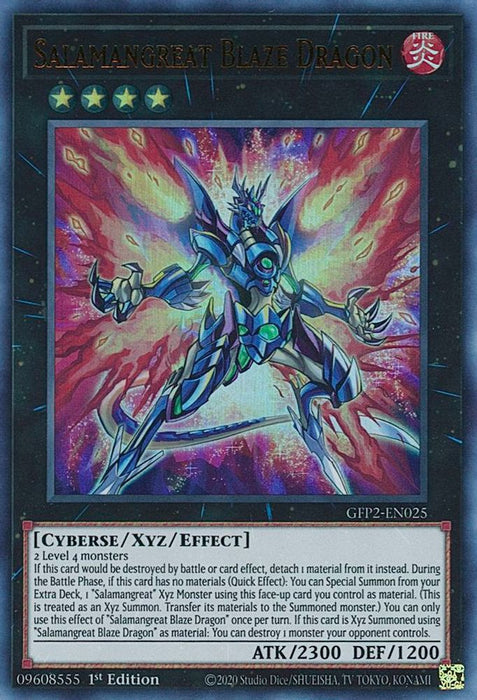 Salamangreat Blaze Dragon (#GFP2-EN025) (Ghosts From the Past: The 2nd Haunting) Near Mint 1st Edition
