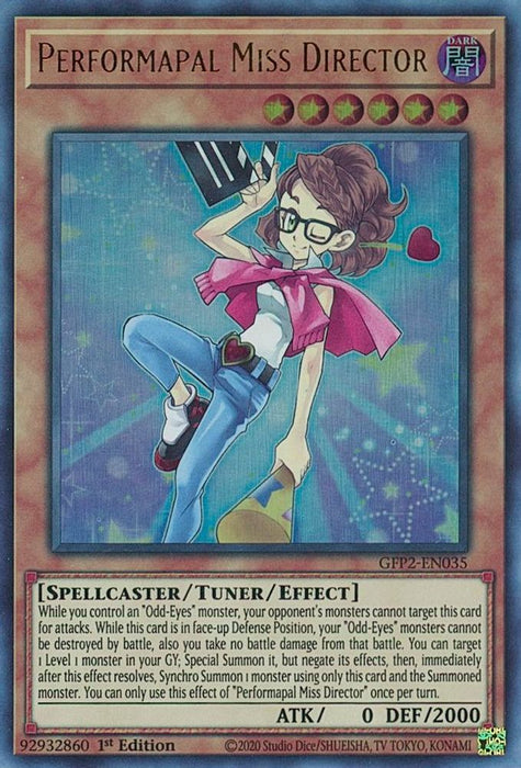 Performapal Miss Director (#GFP2-EN035) (Ghosts From the Past: The 2nd Haunting) Near Mint 1st Edition