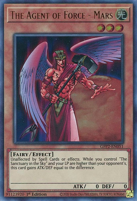 The Agent of Force Mars (#GFP2-EN051) (Ghosts From the Past: The 2nd Haunting) Near Mint 1st Edition
