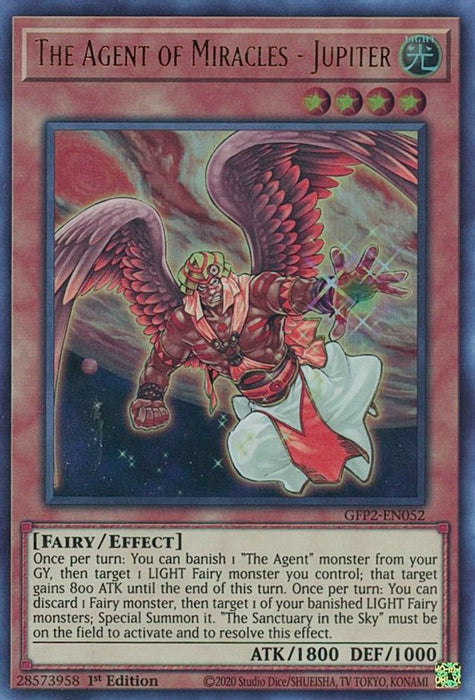 The Agent of Miracles Jupiter (#GFP2-EN052) (Ghosts From the Past: The 2nd Haunting) Near Mint 1st Edition
