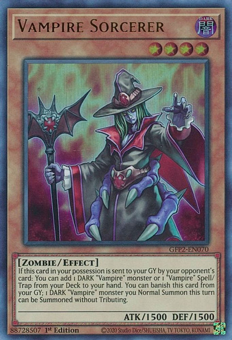 Vampire Sorcerer (#GFP2-EN070) (Ghosts From the Past: The 2nd Haunting) Near Mint 1st Edition