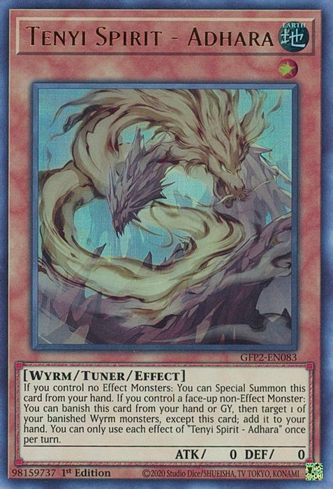 Tenyi Spirit Adhara (#GFP2-EN083) (Ghosts From the Past: The 2nd Haunting) Near Mint 1st Edition