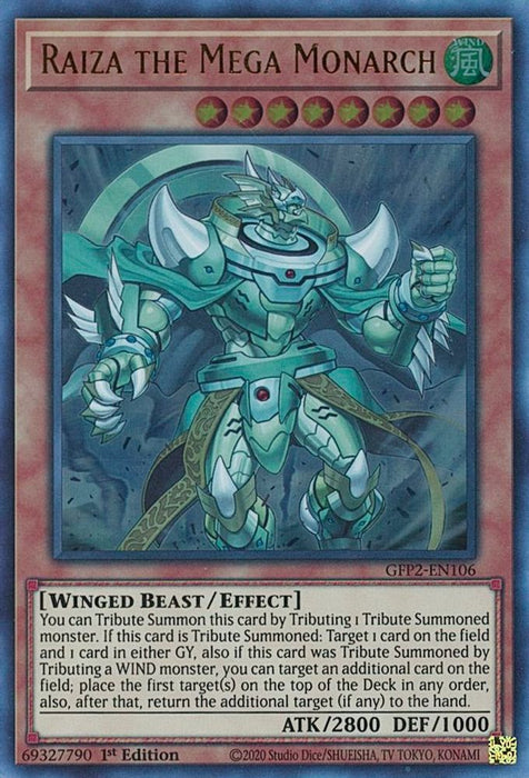 Raiza the Mega Monarch (#GFP2-EN106) (Ghosts From the Past: The 2nd Haunting) Near Mint 1st Edition
