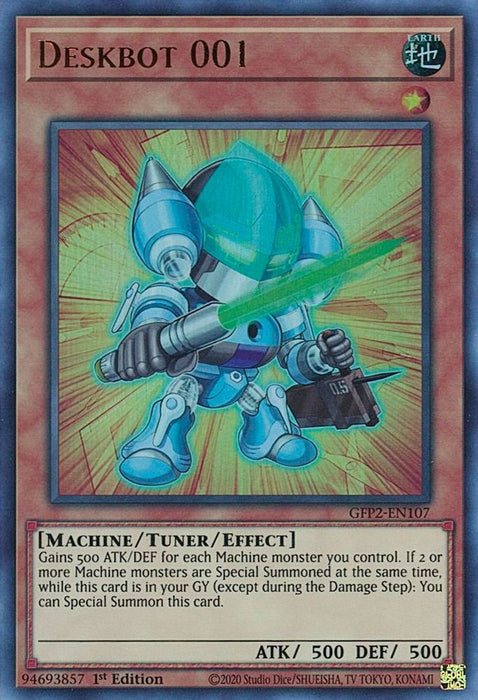 Deskbot 001 (#GFP2-EN107) (Ghosts From the Past: The 2nd Haunting) Near Mint 1st Edition
