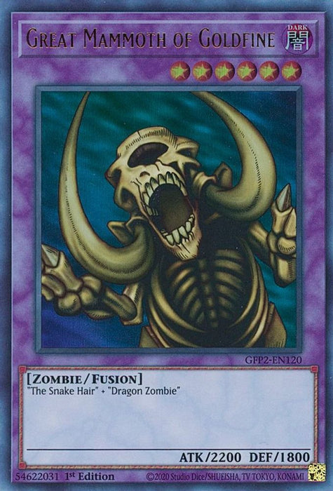 Great Mammoth of Goldfine (#GFP2-EN120) (Ghosts From the Past: The 2nd Haunting) Near Mint 1st Edition