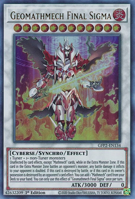Geomathmech Final Sigma (#GFP2-EN134) (Ghosts From the Past: The 2nd Haunting) Near Mint 1st Edition