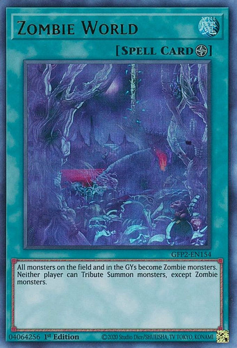 Zombie World (#GFP2-EN154) (Ghosts From the Past: The 2nd Haunting) Near Mint 1st Edition