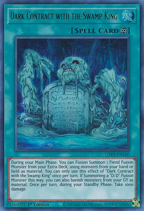 Dark Contract with the Swamp King (#GFP2-EN160) (Ghosts From the Past: The 2nd Haunting) Near Mint 1st Edition