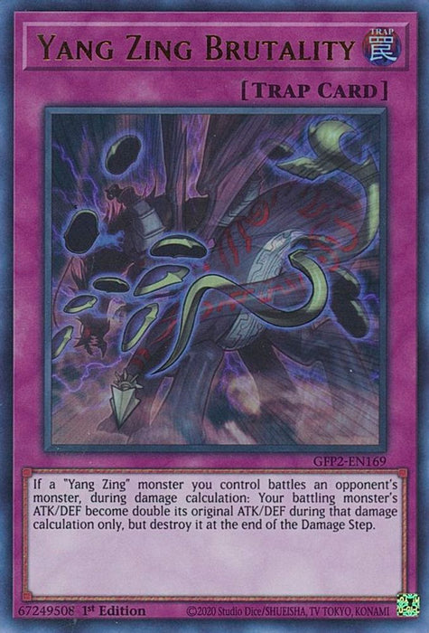 Yang Zing Brutality (#GFP2-EN169) (Ghosts From the Past: The 2nd Haunting) Near Mint 1st Edition