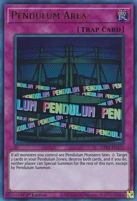 Pendulum Area (#GFP2-EN170) (Ghosts From the Past: The 2nd Haunting) Near Mint 1st Edition