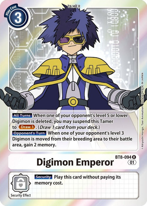 Digimon Emperor (#BT8-094 R) (New Awakening) Near Mint Foil