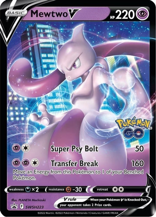 Mewtwo V - SWSH223 (#SWSH223) (SWSH: Sword & Shield Promo Cards)