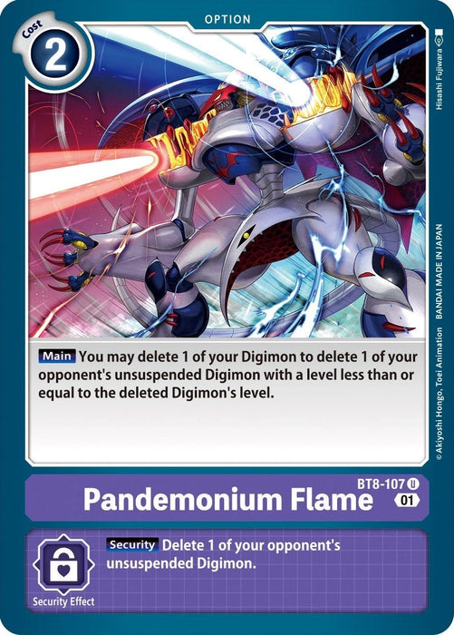 Image for Pandemonium Flame (BT8-107 U) - Digimon Card Game