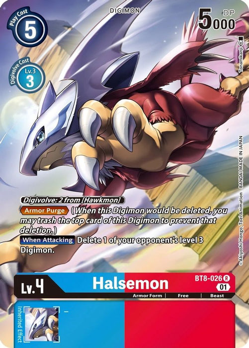 Halsemon (Alternate Art) (#BT8-026 R) (New Awakening) Near Mint Foil
