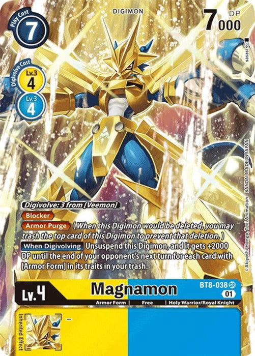 Magnamon (Alternate Art) (#BT8-038 SR) (New Awakening) Near Mint Foil