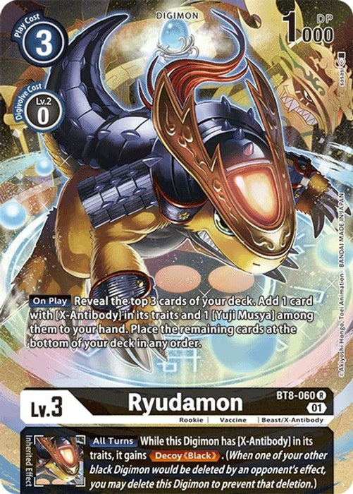 Ryudamon (Alternate Art) (#BT8-060 R) (New Awakening) Near Mint Foil