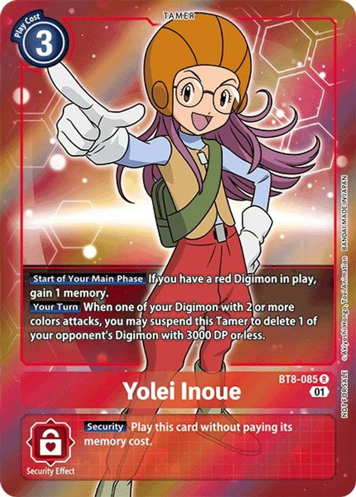 Yolei Inoue (Box Topper) (#BT8-085 R) (New Awakening) Near Mint Foil