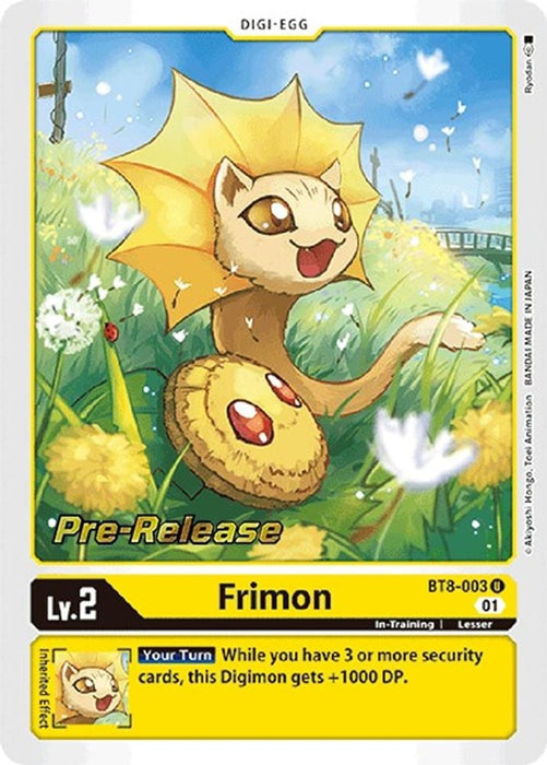 Frimon (#BT8-003 U) (New Awakening Pre-Release Cards) Near Mint Foil