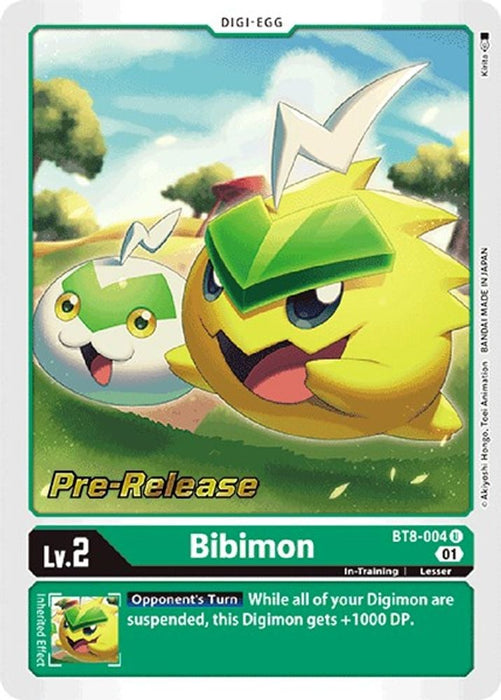 Bibimon (#BT8-004 U) (New Awakening Pre-Release Cards) Near Mint Foil