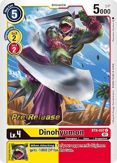 Dinohyumon (#BT8-037 U) (New Awakening Pre-Release Cards)