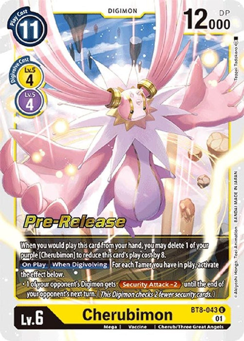 Cherubimon (#BT8-043 U) (New Awakening Pre-Release Cards) Near Mint Foil