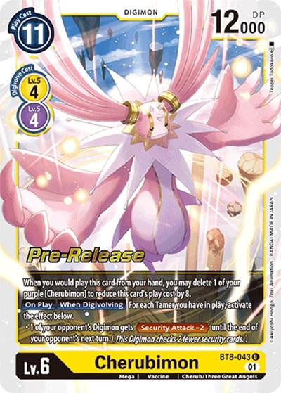 Cherubimon (#BT8-043 U) (New Awakening Pre-Release Cards)