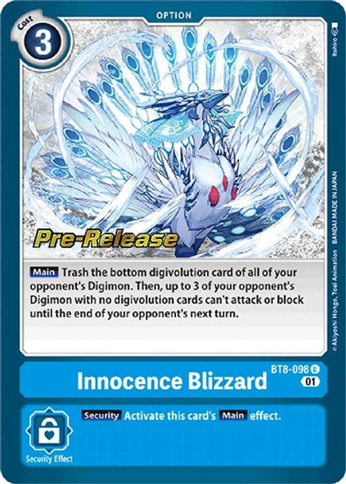 Innocence Blizzard (#BT8-098 U) (New Awakening Pre-Release Cards) Near Mint Foil