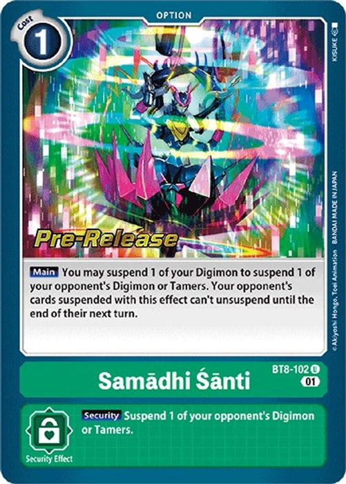 Samadhi Santi (#BT8-102 U) (New Awakening Pre-Release Cards) Near Mint Foil