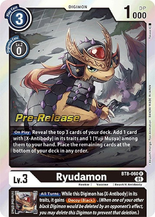 Ryudamon (#BT8-060 R) (New Awakening Pre-Release Cards) Near Mint Foil