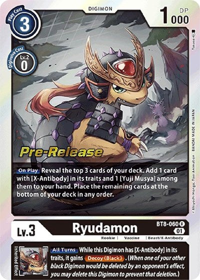 Ryudamon (#BT8-060 R) (New Awakening Pre-Release Cards)
